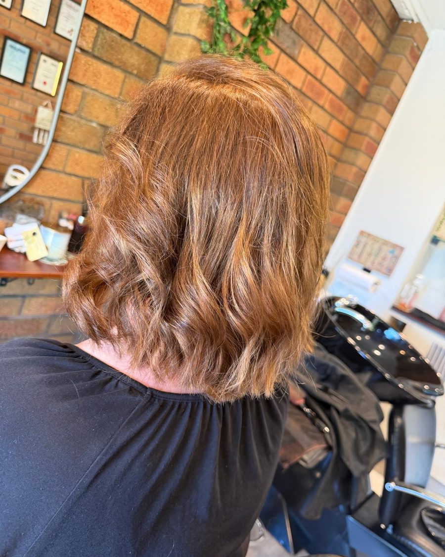 Copper waves cut to a lob
